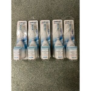 BRAND NEW FIVE PHILIPS SONICARE CREST INTELLICLEAN REPLACEMENT HEADS